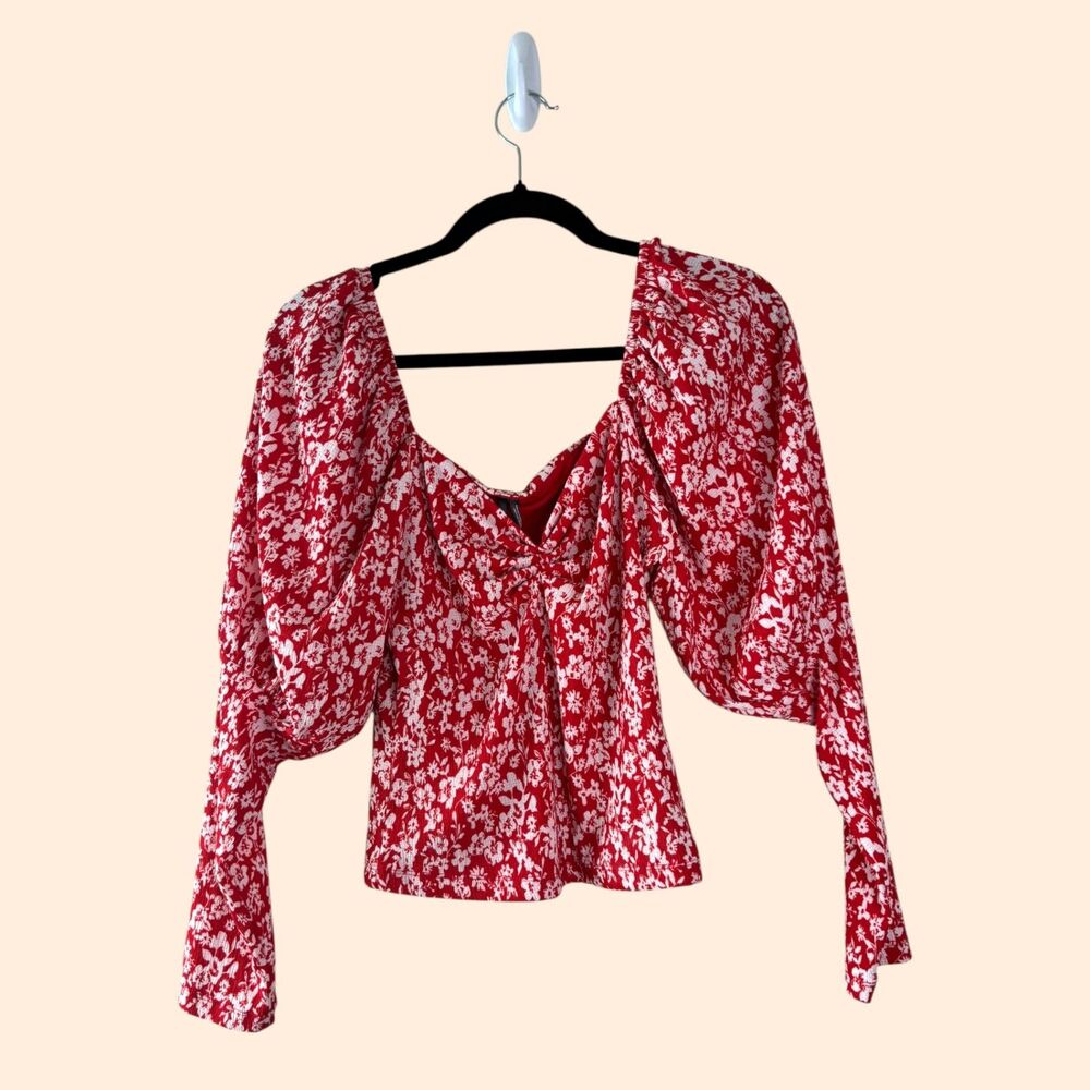 Anthropologie Puff Sleeve Top